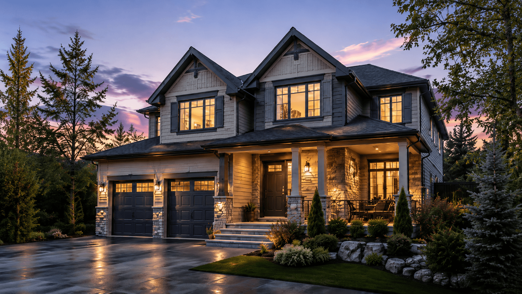 Beautiful Canadian home exterior